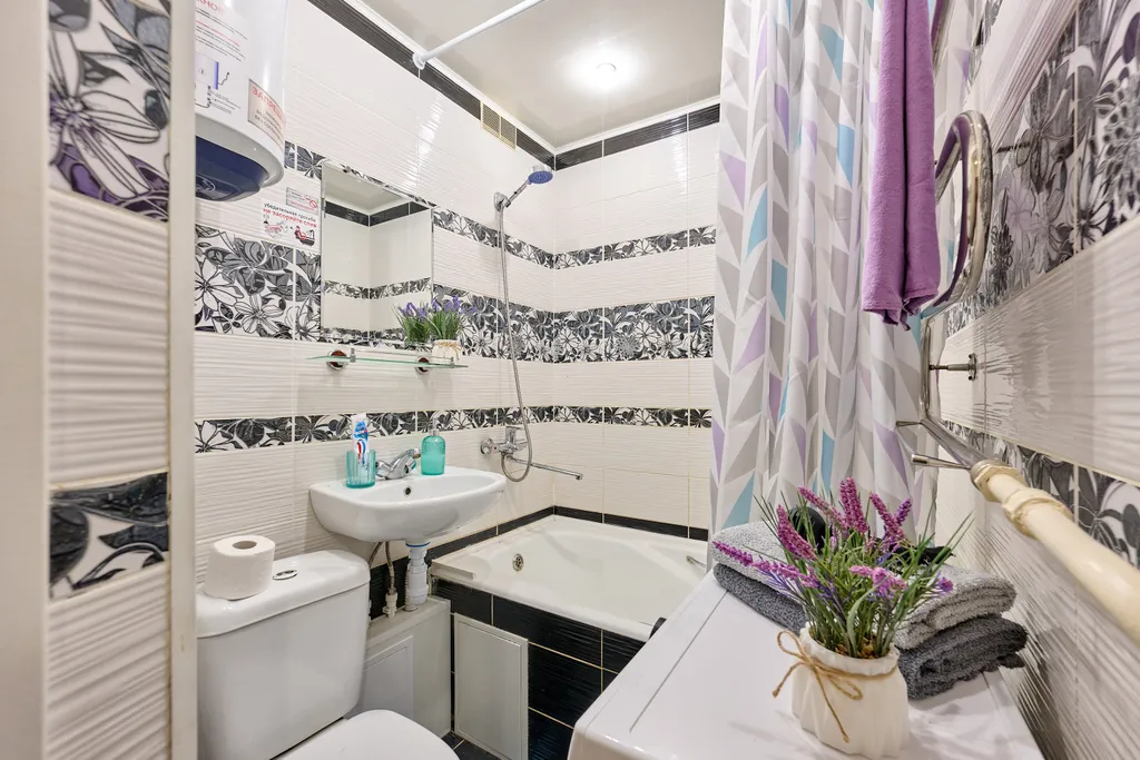 Однокомнатная квартира с балконом вместительность на 4 человека