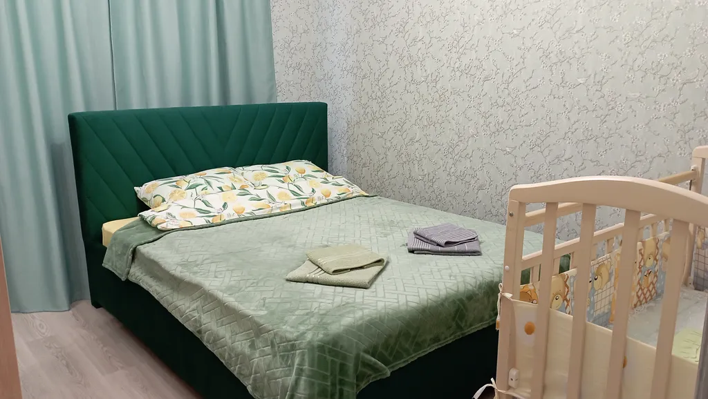 Квартира Квартира Евродвушка с кроваткой для ребенка рядом с РТК — Ростов-на-Дону