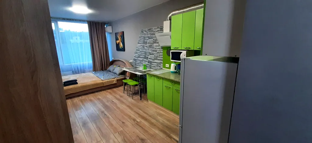 Современная уютная студия в новом ЖК, в самом зелёном районе города