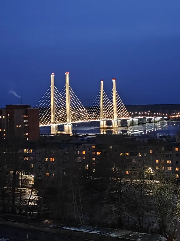 Современная квартира - студия с видом на новый мост — аренда посуточно в Череповец