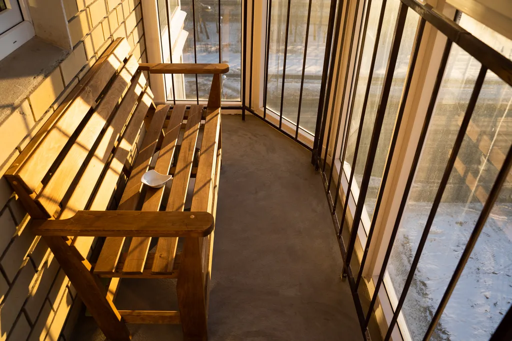 Уютная студия с видом на город