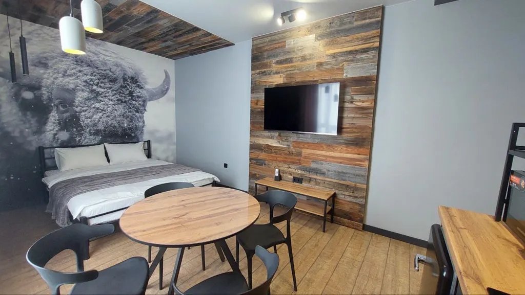 Стильная студия в центре Шерегеша