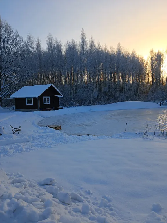 Дом у пруда