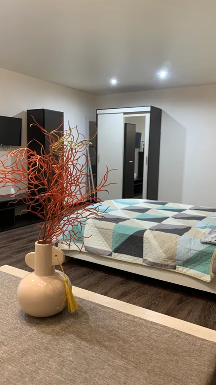 Просторная студия в нюдовых тонах недалеко от больничного городка