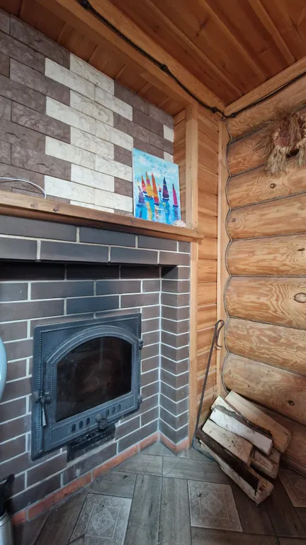 Дом 30m2 — чан под открытым небом, русская баня, теплый пол