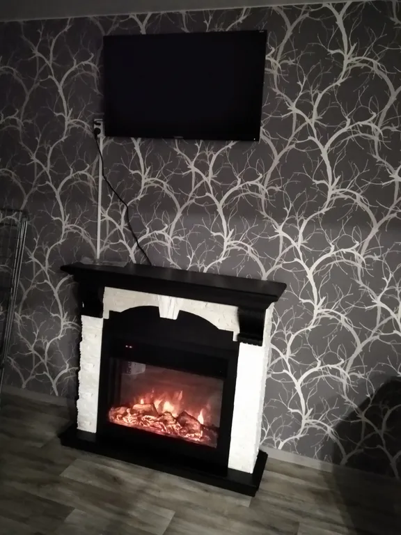 Квартира после ремонта с камином и джакузи