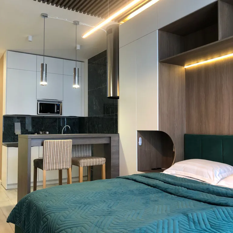 Современная студия с видом на море в ЖК Метрополь