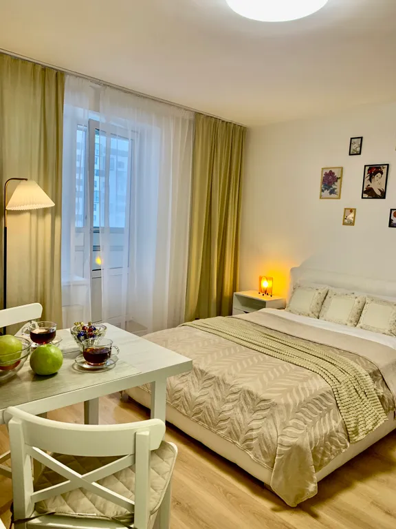 Квартира Квартира Уютная студия у НИИ имени Петрова с бесконтактным заселением — Песочный