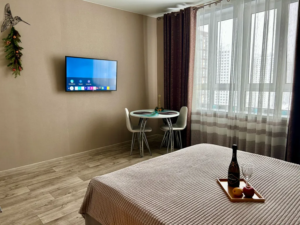 Студия с красивым видом