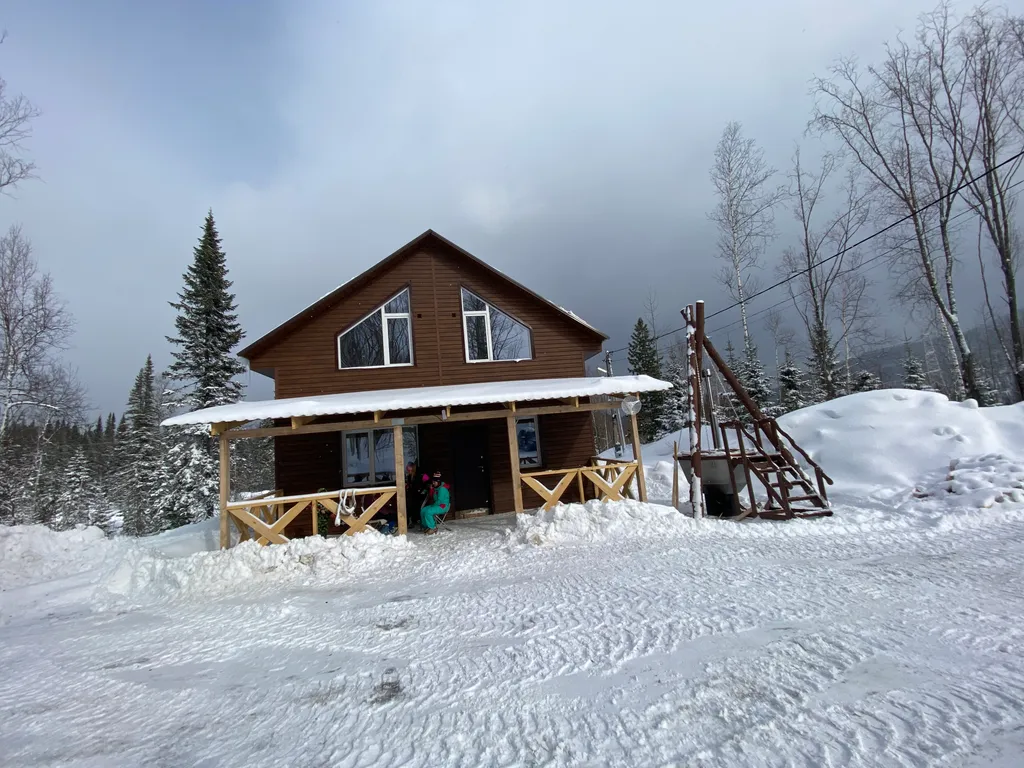 Дом в лесу, сибирский банный чан