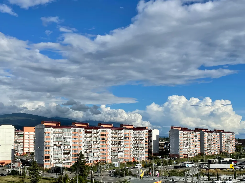 Яркая студия Морент с видом на горы в ЖК Фрукты