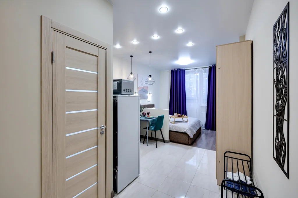 Для теплых вечеров: студия Сага с балконом в Одинбург, вблизи больницы