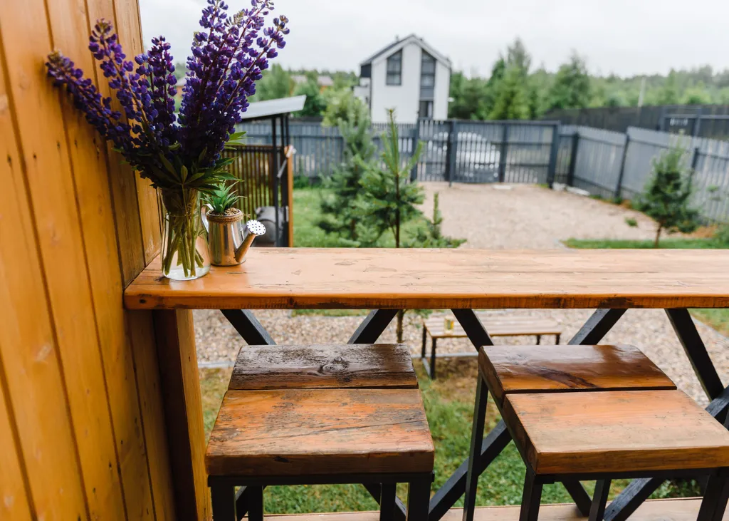 Коттедж с сауной для семейного отдыха в стиле барнхаус