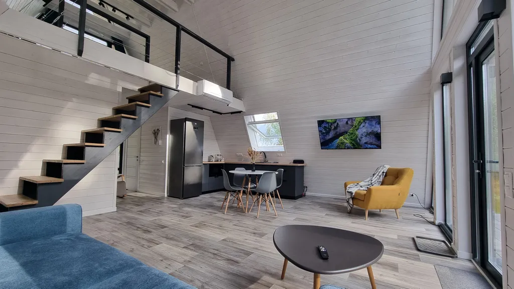 Коттедж Коттедж А-фрейм на берегу Можайского водохранилища — Можайск