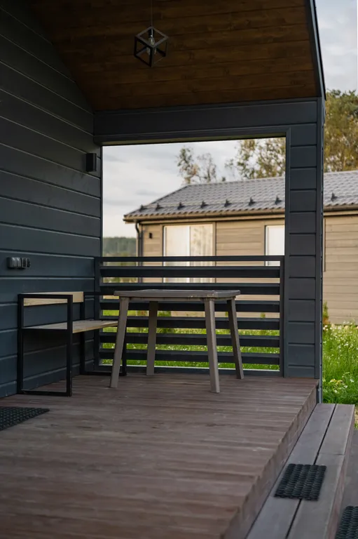 2-комнатный коттендж на границе с лесом, 69м²