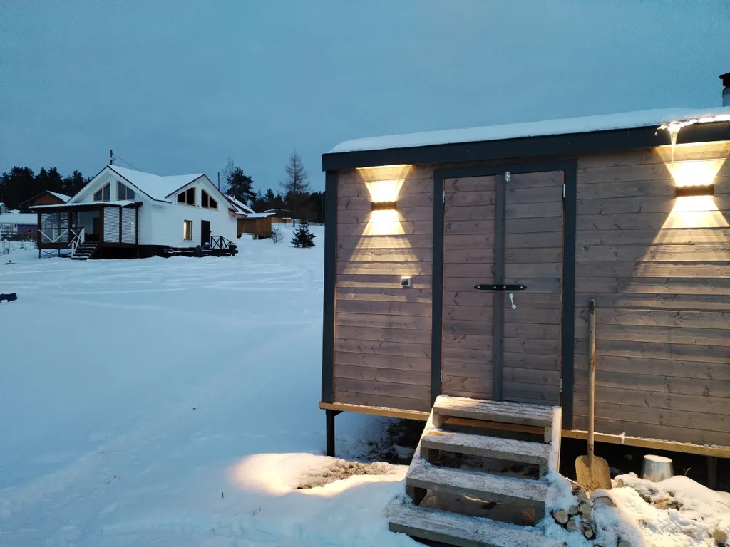 Уютный домик на берегу Ладожского озера с сауной и баней