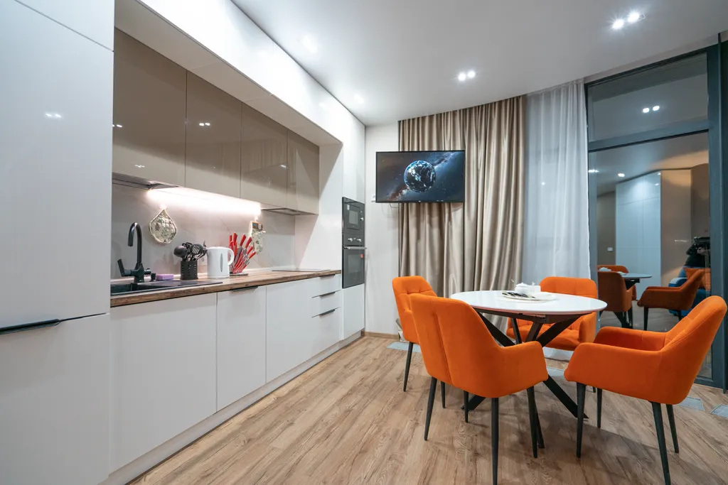 Дизайнерские апартаменты LS-LUX-ORANGE в ЖК Крымская Резиденция