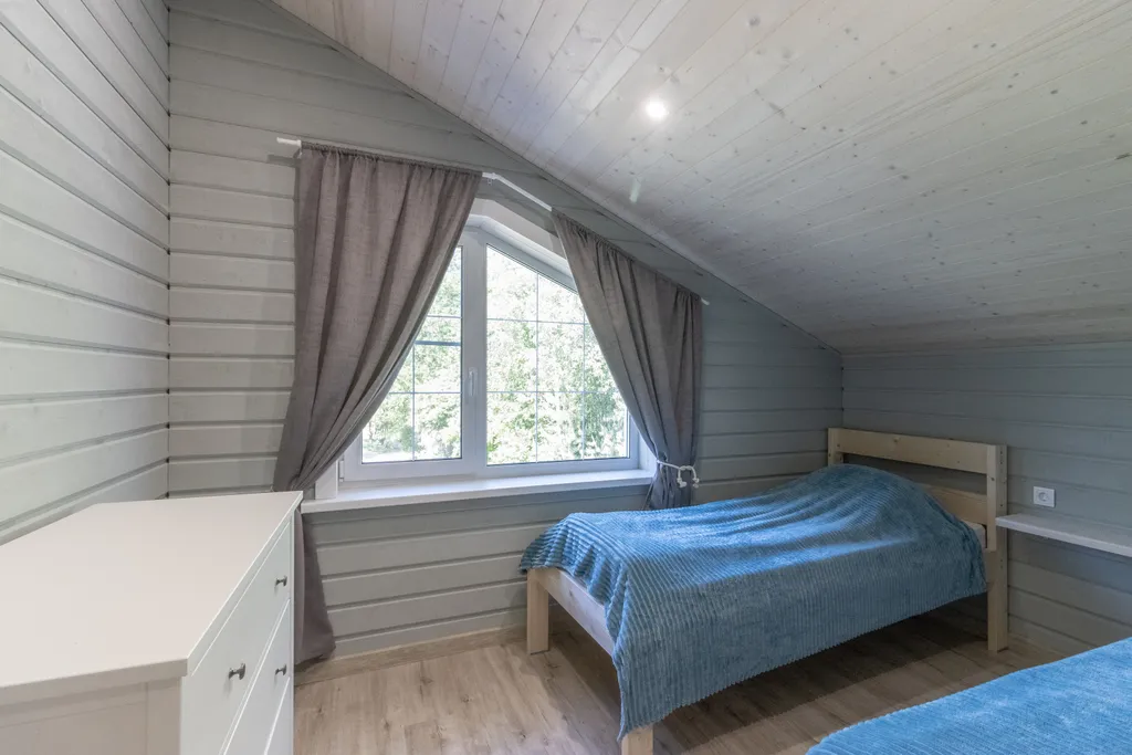 Коттедж Дом с бассейном в Карелии — Деревянное