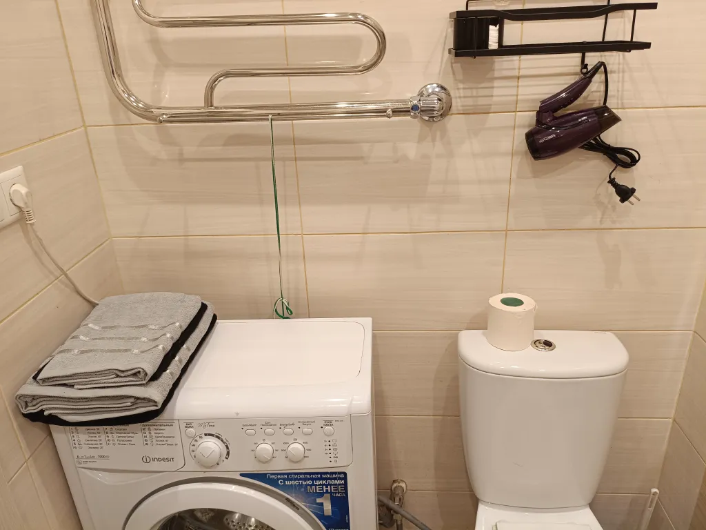 Уютная квартира-студия с большой угловой ванной