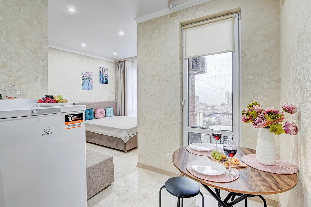 Студия МореСолнцеАпарт в ЖК Касабланка с прямым видом на море