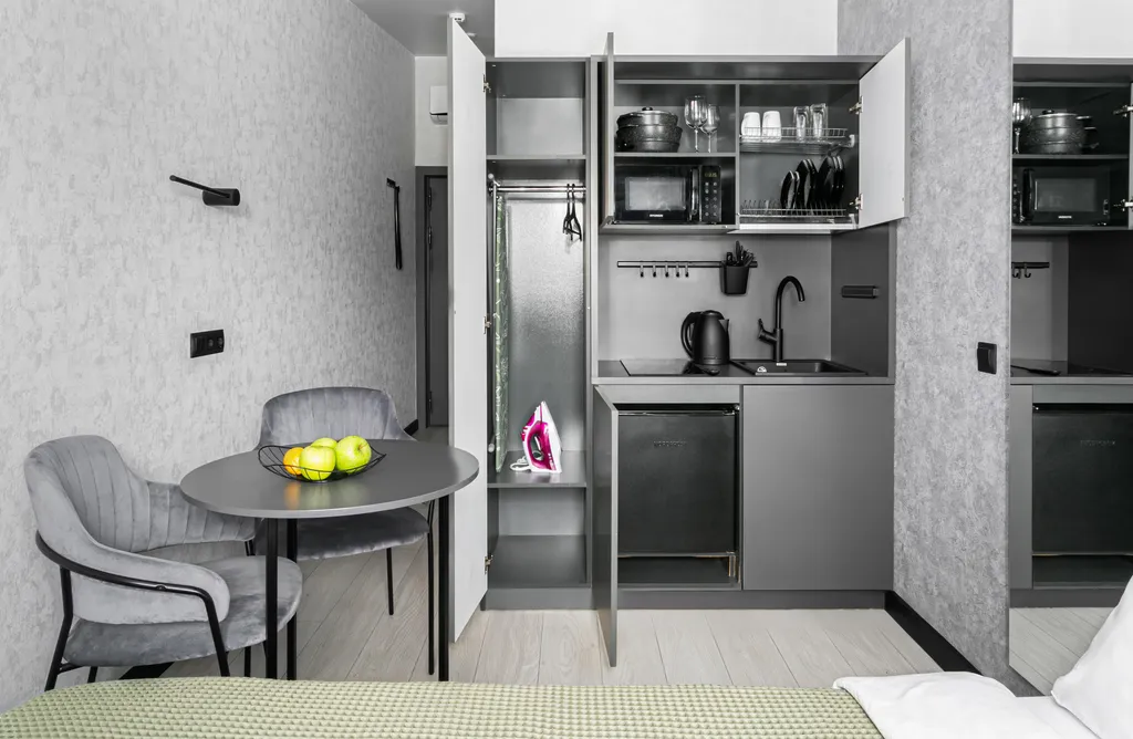 Квартира Квартира Студия в ЖК Park side в монохромном стиле — Санкт-Петербург