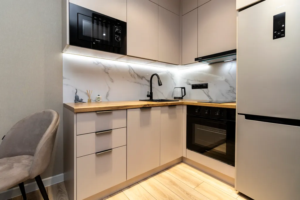 Квартира-студия с дизайнерским ремонтом в новом доме