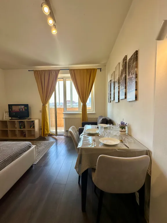 Уютная студия с удобной кроватью