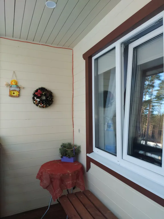 Уютный новый дом в сосновом лесу на берегу Финского залива