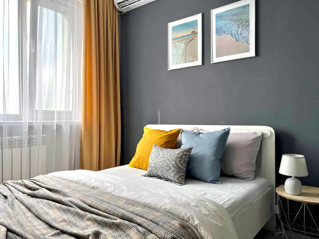 Квартира Евродвушка "Бриз" с прекрасным видом на город — аренда посуточно в Алматы