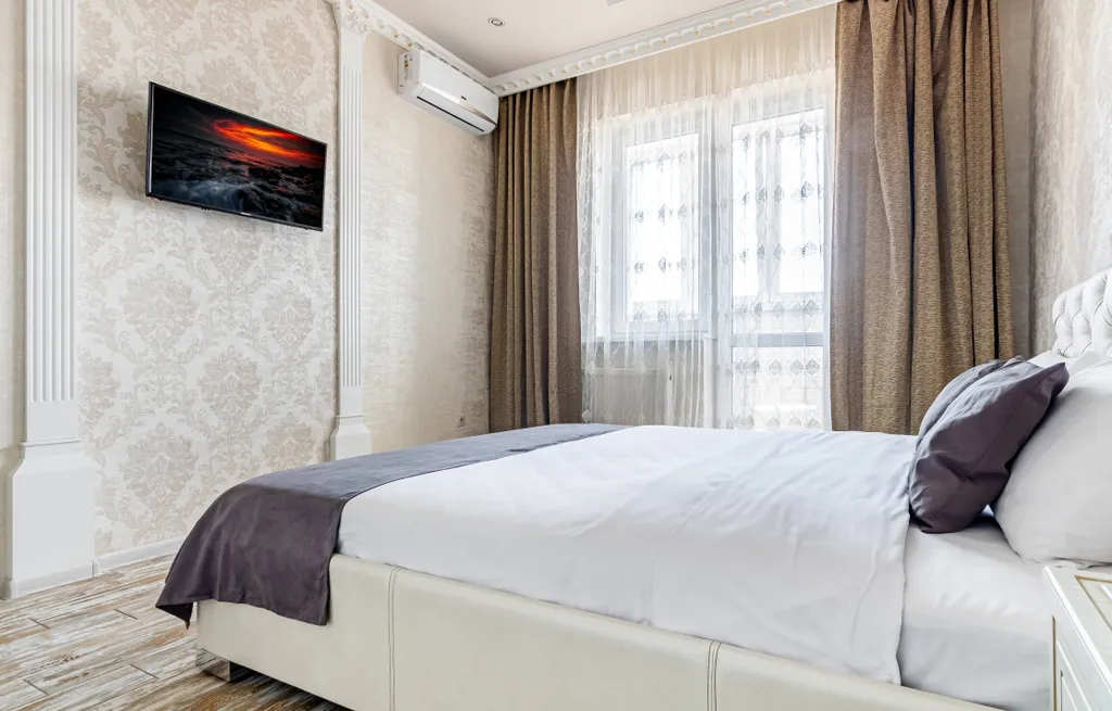 Квартира Квартира Стильная евродвушка с балконом, фмр, lounge-зона, техника, комфорт — Краснодар