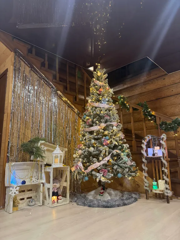 Большой дом с русской баней на дровах и чаном в Зелёном городе