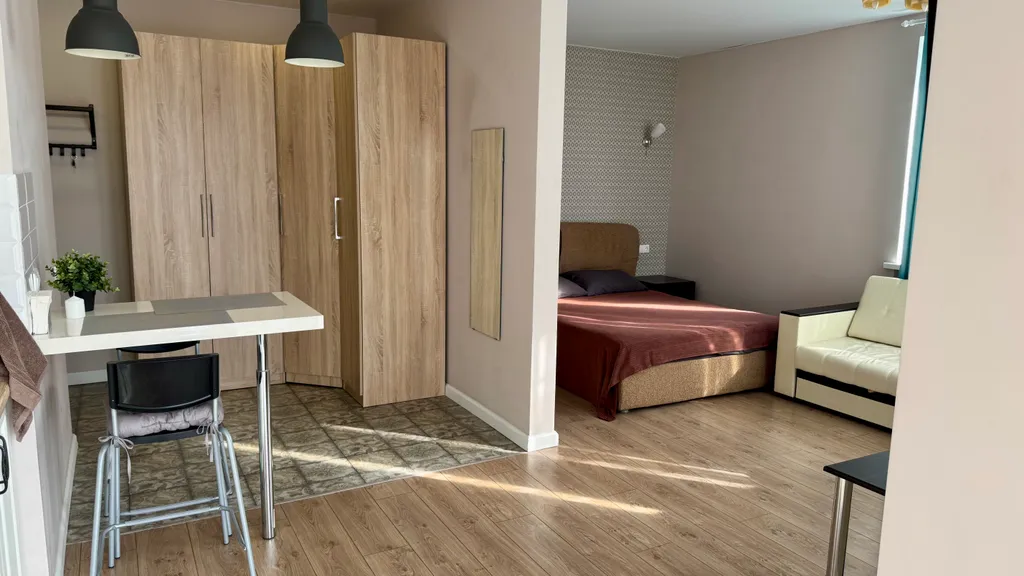 Апартамент с панорамным видом на Волгу и город