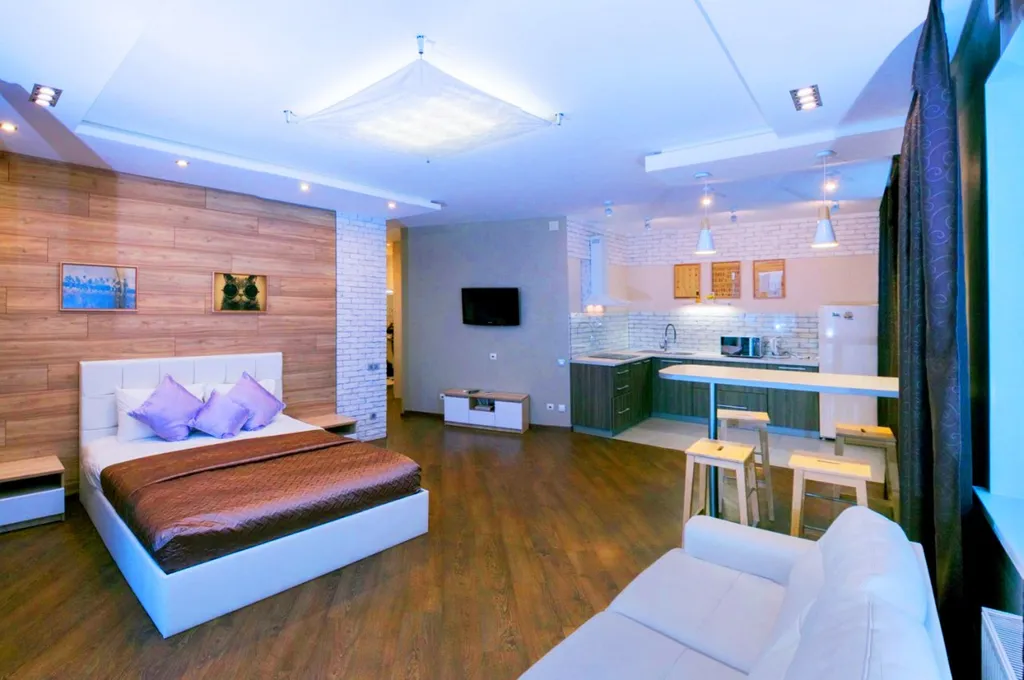 Студия Sky класса с шикарным видом на город