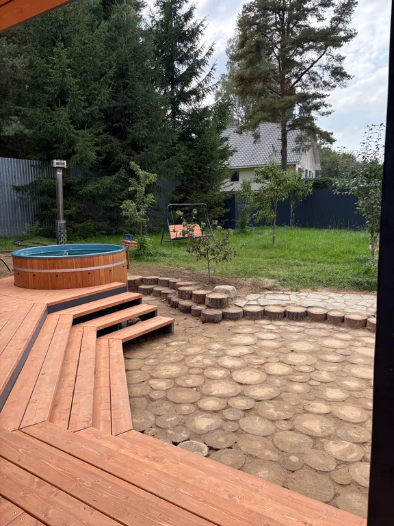 Коттедж Комфортный коттедж с сауной и купелью — Бугры