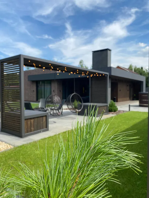 Стильный дом с чаном и сауной