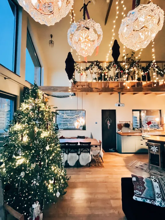 Дом с сауной и купелью с шикарным видом на озеро