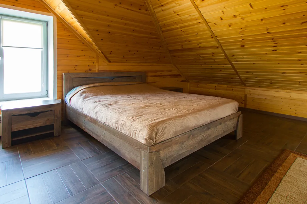 Семейный номер с двуспальной кроватью и раскладным диваном