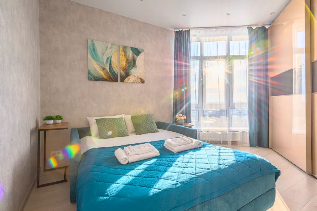 Роскошные апартаменты с видом на Волгу, кондиционер, гостиничный сервис