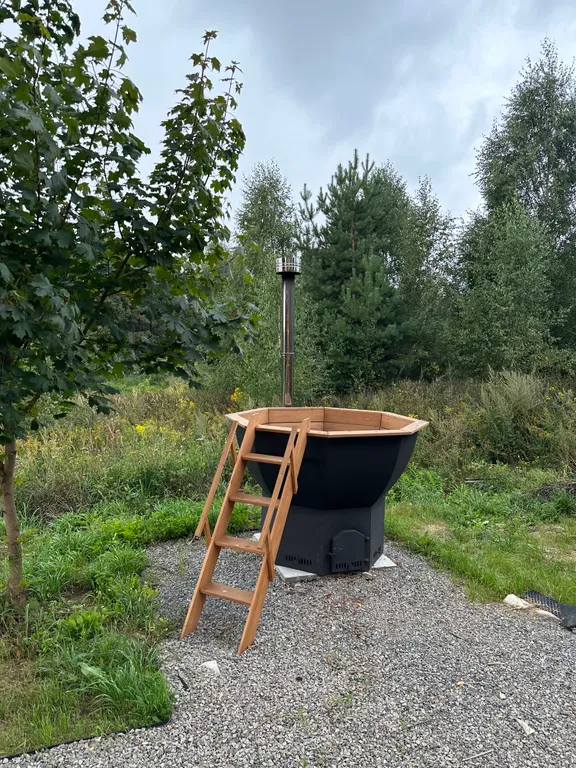 Коттедж Новый дом, барнхаус с баней и чаном на природе — Шумилово