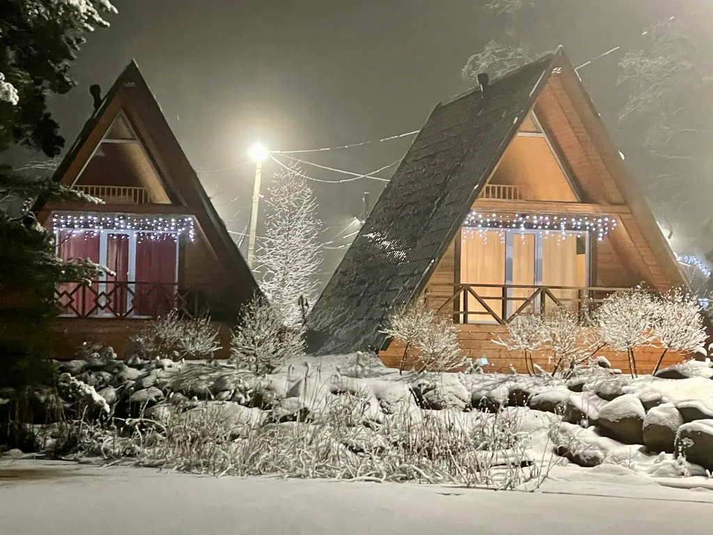 Дом-шалаш N2 с видом на Выборгский залив