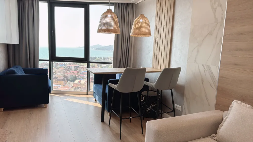 Фаворит, квартира души с панорамой на море, бассейном на территории ЖК — аренда посуточно в Адлер