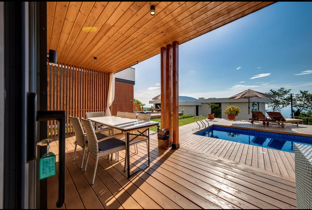 Уютные шале с бассейном и прекрасным видом