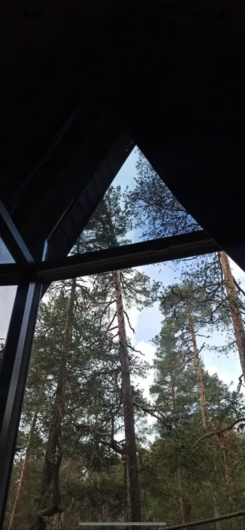 А-Frame домик с видом на гору Чегет