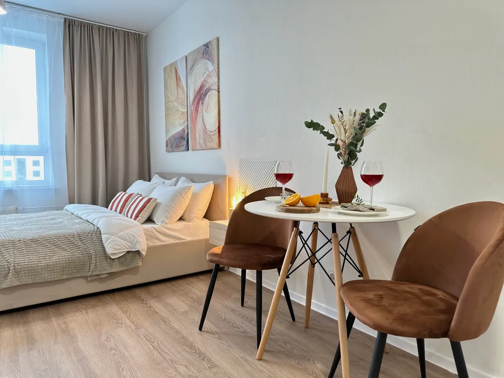 Уютная красивая студия у Томилинского парка в 10 км от МКАД