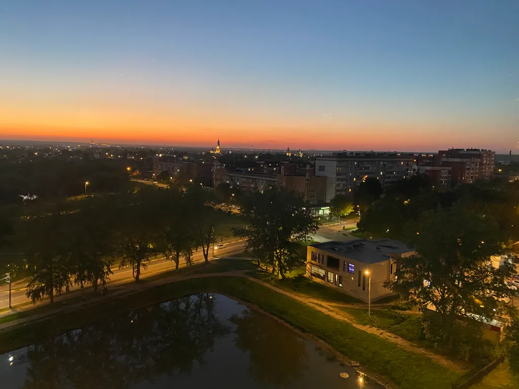 Панорама на старый город с 11 этажа