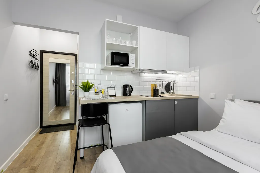 Студия с реальным евро ремонтом и балконом