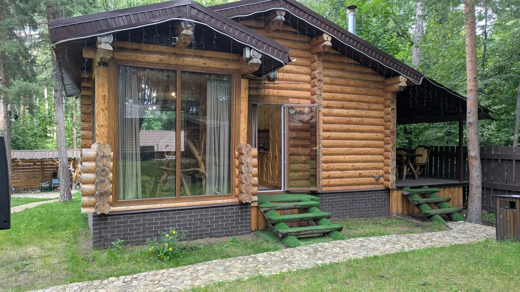 Деревянный дом в лесу с сауной в Мари Эл