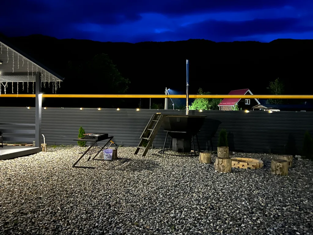 Уютный дом с банным чаном и видом на горы