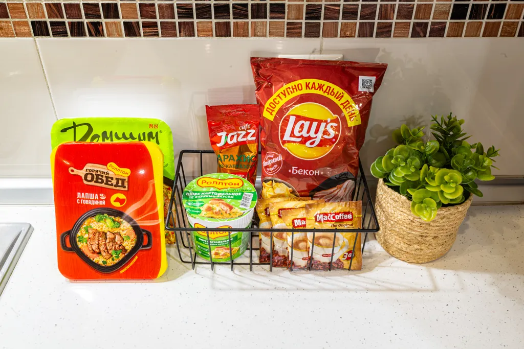 В тихом районе с удобной кроватью, гостиничный сервис, бесконтактно