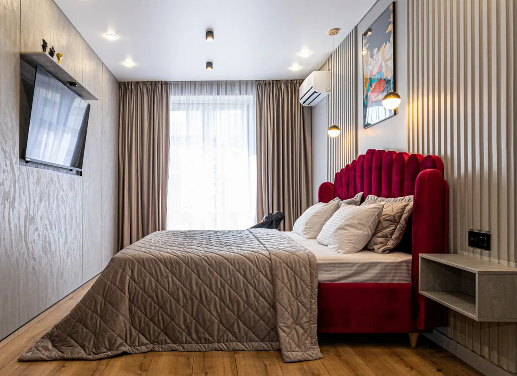 Квартира люкс в центре с панорамным видом кроватью king size и Алисой